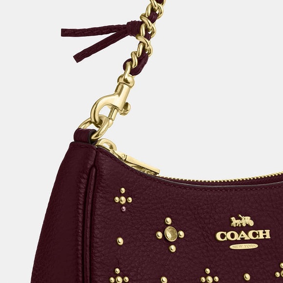 Coach Teri Mini Crossbody Bag With Crystals - Picture 10 of 11